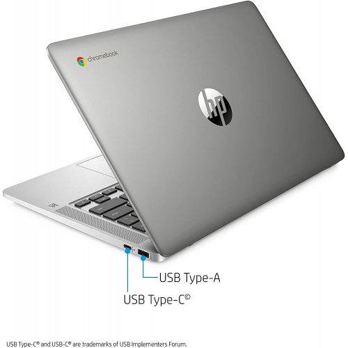  Amazon Renewed HP Chromebook 14In HD Non-Touch Intel Pentium Silver N5030 Quad-Core Processor, 4GB RAM, 64GB eMMC, WiFi, Bluetooth, Chrome OS (Renewed)