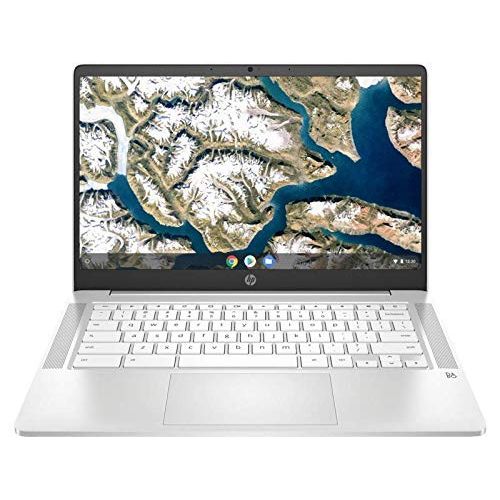  Amazon Renewed HP Chromebook - 14a-na0022od 14 Intel Pentium Silver N5030 1.1 GHz Intel UHD Graphics 605 4 GB RAM 64 GB eMMC Chrome OS BT Webcam Ceramic White (Renewed)