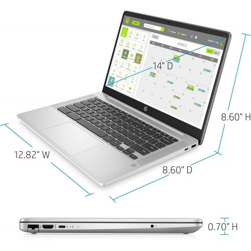  Amazon Renewed (Renewed) 2020 Flagship HP 14 Chromebook Laptop Computer 14 HD SVA Anti-Glare Display Intel Celeron N5000 Processor 4GB DDR4 64GB eMMC WiFi Webcam Chrome OS