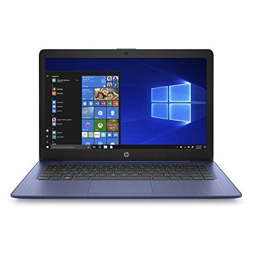  Amazon Renewed HP Stream 14 Laptop PC - Intel Celeron N4000, 4GB, 32GB eMMC, Intel UHD Graphics 600, Windows 10 S, Royal Blue (Renewed)