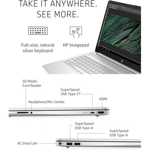  Amazon Renewed HP 15 Laptop, 11th Gen Intel Core i5-1135G7 Processor, 8 GB RAM, 256 GB SSD Storage, 15.6 Full HD IPS Display, Windows 10 Home, HP Fast Charge, Lightweight Design (15-dy2021nr, 202