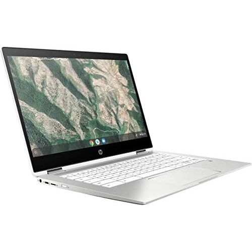  Amazon Renewed HP 2-in-1 Convertible Chromebook, 14inch HD Touchscreen, Intel Quad-Core Pentium Silver N5030 Processor Up to 3.10GHz, 4GB Ram, 128GB SSD, Intel UHD Graphics, Webcam, Chrome OS(Ren