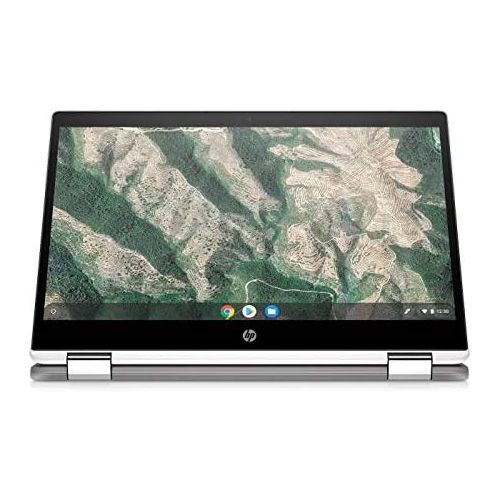  Amazon Renewed HP 2-in-1 Convertible Chromebook, 14inch HD Touchscreen, Intel Quad-Core Pentium Silver N5030 Processor Up to 3.10GHz, 4GB Ram, 128GB SSD, Intel UHD Graphics, Webcam, Chrome OS(Ren