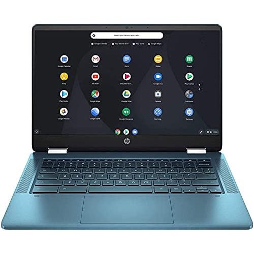  Amazon Renewed HP X360 Chromebook,14inch 2-in-1 Convertible Touchscreen, Intel Celeron N4020 Processor Up to 2.80GHz (4GB Ram 64GB SSD, Webcam, Chrome OS) (Renewed)