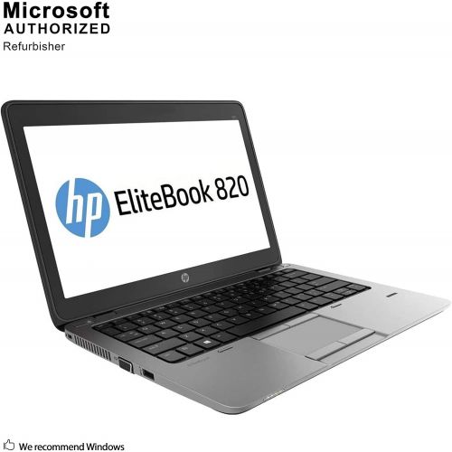  Amazon Renewed HP EliteBook 820 G2 12.5in Laptop, Intel Core i5-5300U 2.3GHz, 8GB Ram, 256GB Solid State Drive, Windows 10 Pro 64bit (Renewed)