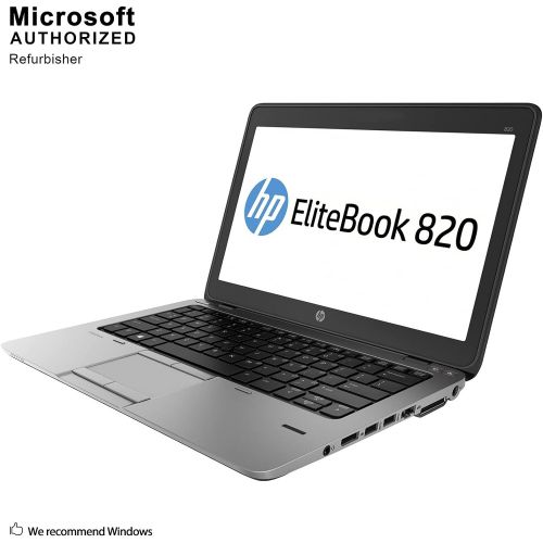  Amazon Renewed HP EliteBook 820 G2 12.5in Laptop, Intel Core i5-5300U 2.3GHz, 8GB Ram, 256GB Solid State Drive, Windows 10 Pro 64bit (Renewed)