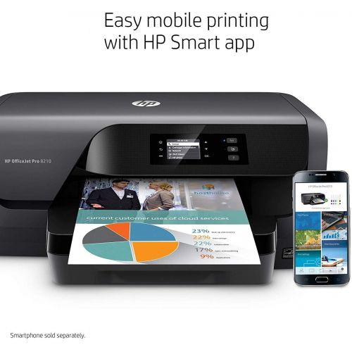  Amazon Renewed HP OfficeJet Pro 8210 Wireless Color Printer with Mobile Printing, Amazon Dash replenishment ready (D9L64A) (Renewed)