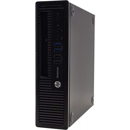  Amazon Renewed HP EliteDesk 800 G1 Ultra Small Form Factor (USFF/TFF/USDT) Computer - Intel Quad Core i5 2.0Hz (i5-4590T) - 8GB RAM - 256GB SSD - WiFi - Windows 10 Pro - AC Adapter (Renewed)