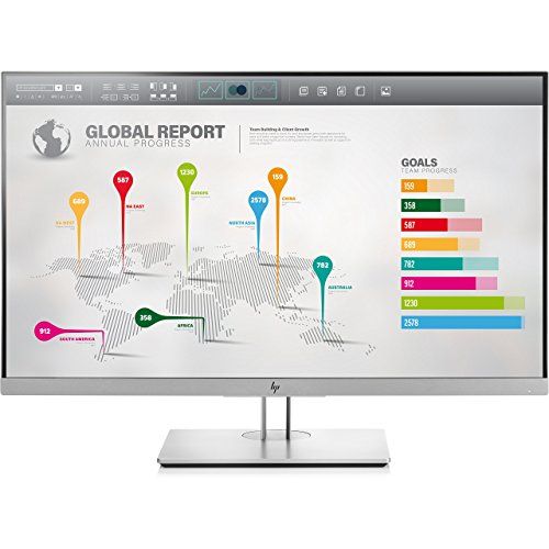  Amazon Renewed HP EliteDisplay 27-Inch Screen LED-Lit Monitor Black/Silver (1FH52A8#ABA) (Renewed)