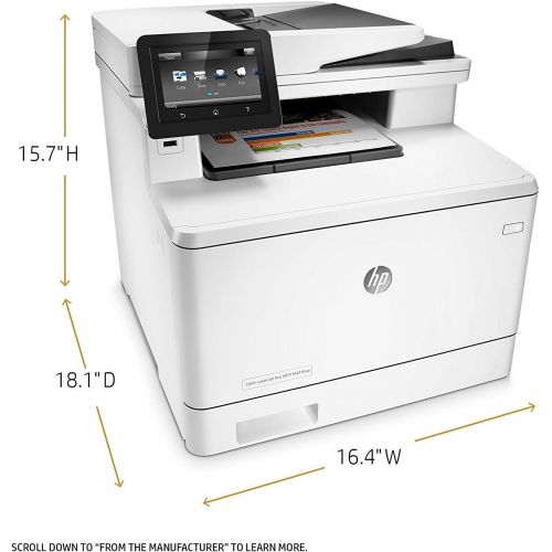  Amazon Renewed HP Laserjet Pro M477fnw Multifunction Wireless Color Laser Printer with Built-in Ethernet (CF377A) (Renewed)