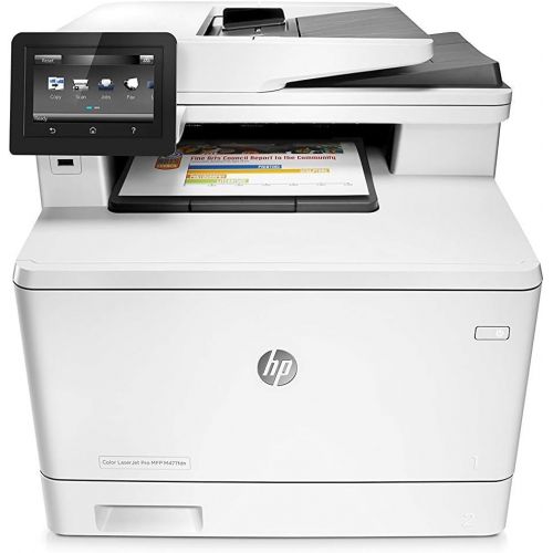  Amazon Renewed HP Laserjet Pro M477fdn Multifunction Color Laser Printer with Built-in Ethernet & Duplex Printing (CF378A) (Renewed)