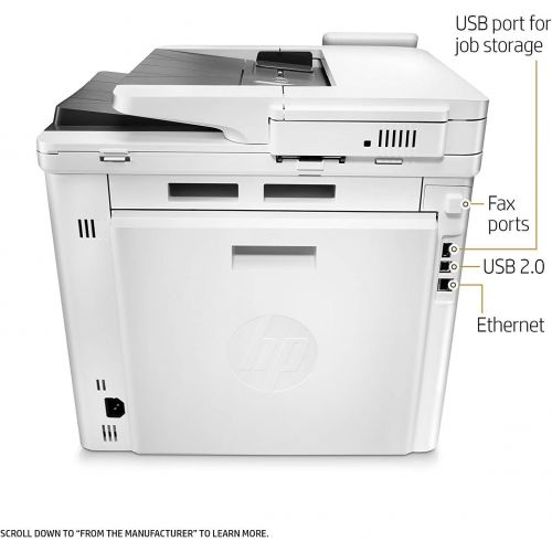  Amazon Renewed HP Laserjet Pro M477fdn Multifunction Color Laser Printer with Built-in Ethernet & Duplex Printing (CF378A) (Renewed)