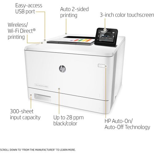  Amazon Renewed HP Laserjet Pro M452dw Wireless Color Printer, (CF394A) (Renewed)
