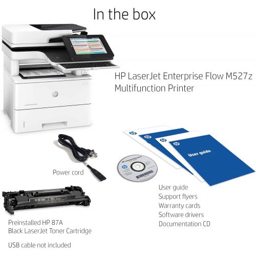  Amazon Renewed HP LaserJet Enterprise Flow MFP M527z Wireless Multifunction, Copy/Fax/Print/Scan F2A78A BGJ (Renewed)