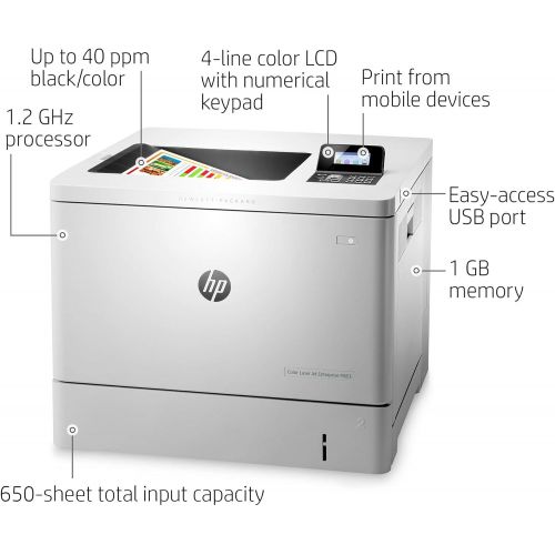  Amazon Renewed HP LaserJet Enterprise M553n Color Laser Printer with Built-in Ethernet (B5L24A) (Renewed)