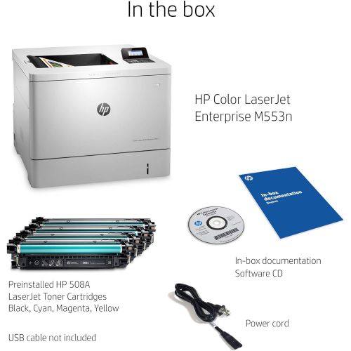  Amazon Renewed HP LaserJet Enterprise M553n Color Laser Printer with Built-in Ethernet (B5L24A) (Renewed)