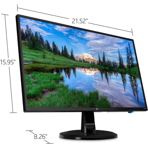  Amazon Renewed HP 24-inch FHD IPS Monitor with Tilt Adjustment and Anti-glare Panel (24yh, Black) (Renewed)