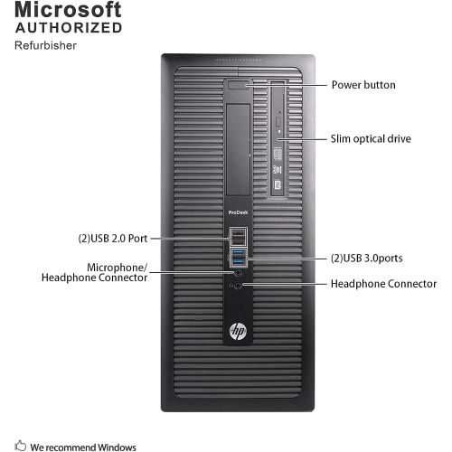  Amazon Renewed HP ProDesk 600 G1 Tower Desktop Business PC,Intel Core I5 4570 Upto 3.6G, 12G, 1T SSD, WiFi, BT 4.0, VGA, DP, Win 10 64 Bit-Multi-Language(CI5)(Renewed)