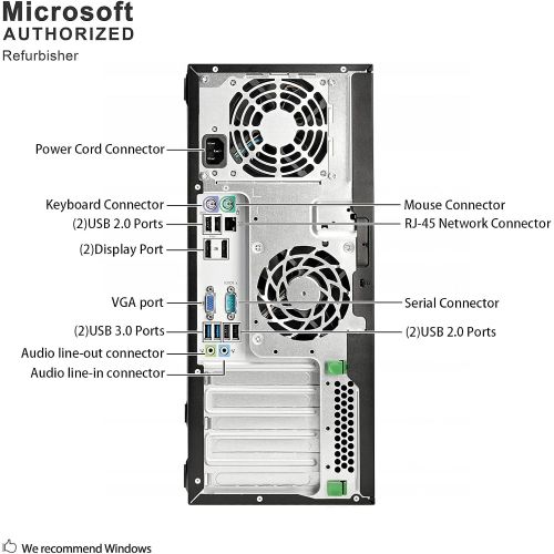  Amazon Renewed HP ProDesk 600 G1 Tower Desktop Business PC,Intel Core I5 4570 Upto 3.6G, 12G, 1T SSD, WiFi, BT 4.0, VGA, DP, Win 10 64 Bit-Multi-Language(CI5)(Renewed)