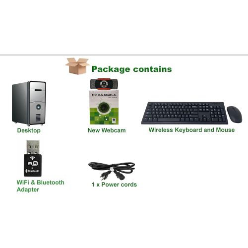 에이치피 Amazon Renewed HP Elite 6300 Desktop Computer PC, Intel Core i7 3.4GHZ Processor, 16GB Ram, 512GB M.2 SSD Drive, Wi-Fi & Bluetooth, Wireless Keyboard and Mouse, 1080p Webcam, Windows 10 (Renewed)