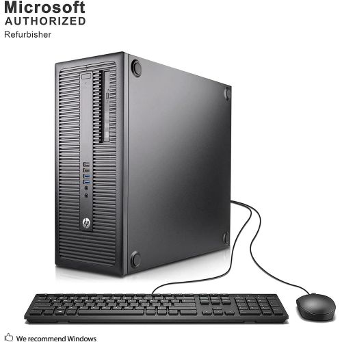  Amazon Renewed HP EliteDesk 800 G2 6th Gen Tower Business Desktop Computer, Intel Core i5 6500 up to 3.6GHz, 16G DDR4, 120G SSD + 2T, DVD, WiFi, USB 3.0, VGA, DP, Win 10 Pro 64-Bit Supports EN/ES