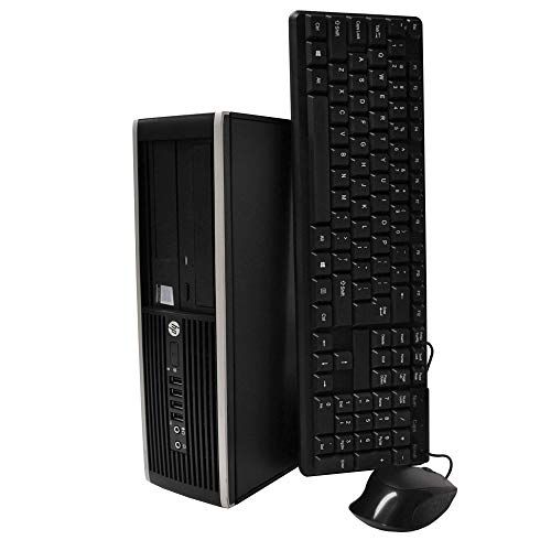  Amazon Renewed HP Elite Desktop Computer Bundle with New WiFi Adapter - Intel Quad Core i5 3.1GHz, 4GB RAM, 250GB Hard Drive, DVD-RW, Windows 10 Pro, USB WiFi Adapter, Keyboard, Mouse (Renewed)