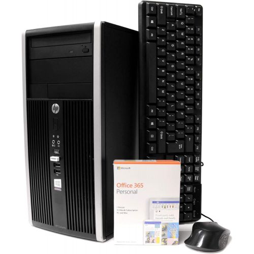  Amazon Renewed HP 6200 Desktop Computer Tower, Intel Quad Core i5 3.1GHz, 16GB RAM, 1TB HDD, Microsoft Windows 10 Professional, Microsoft Office 365 Personal, DVD, Keyboard, Mouse, WiFi, Refurbis