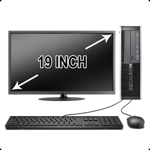  Amazon Renewed HP Elite Desktop Computer, Intel Core i5 3.2 GHz, 8 GB RAM, 500 GB HDD, Keyboard & Mouse, Wi-Fi, 19 LCD Monitor, DVD-ROM, Windows 10, (Renewed)