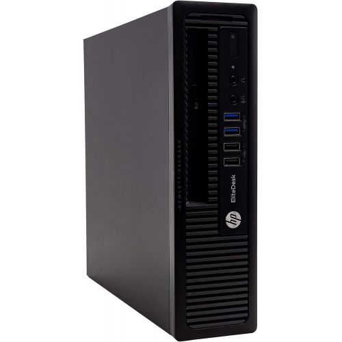  Amazon Renewed HP EliteDesk 800 G1 Ultra Small Business PC Desktop Computer, Intel Core i5, 8GB RAM, 500GB HDD, Windows 10 Pro, New 23.6 FHD LED Monitor, 16GB Flash Drive, Wireless Keyboard & Mou