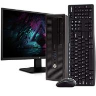 Amazon Renewed HP ProDesk 600G1 Desktop Computer PC, Intel Quad-Core i5, 500GB HDD Storage, 4GB DDR3 RAM, Windows 10 Pro, DVD, WiFi, New 24in Monitor, Wireless Keyboard and Mouse (Renewed)