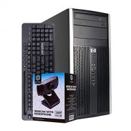 Amazon Renewed HP 6200 Desktop Tower Computer, Intel Core i7 Quad Core, 8GB RAM, 240GB Solid State Drive, DVD, Wi-Fi, Windows 10 Pro, Periphio Wireless Keyboard, 1080p Webcam (Renewed)