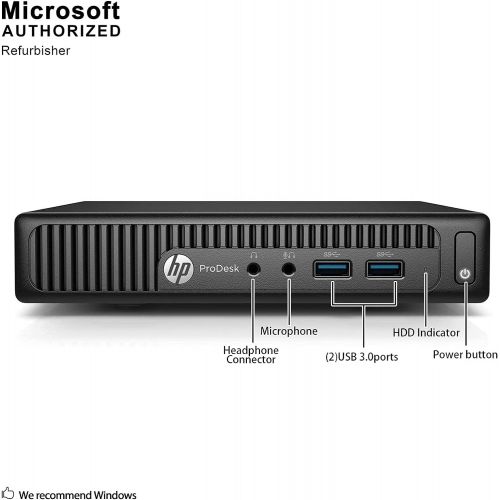  Amazon Renewed HP ProDesk 400 G2 Mini Desktop PC, Intel Quad Core i5-6500T up to 3.1GHz, 16G DDR4, 512G SSD, WiFi, BT 4.0, Windows 10 Pro 64 Bit-Multi-Language Supports English/Spanish/French(Ren