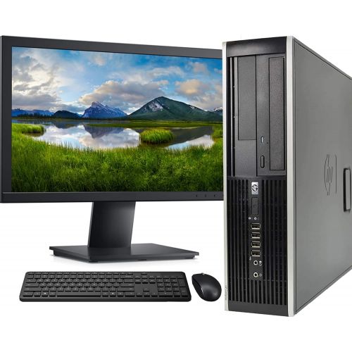 에이치피 Amazon Renewed HP Elite SFF Desktop Computer PC, Intel Core i7 3.4GHZ Processor, 8GB Ram, 256GB M.2 SSD, WiFi & Bluetooth, Wireless Keyboard and Mouse, 24 Inch FHD LED Monitor, Windows 10 (Renewe