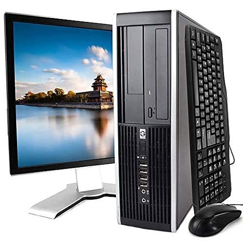  Amazon Renewed HP Elite Desktop Computer Package - Intel Core i5 3.1GHz, 4GB RAM, 250GB Hard Drive, DVD-RW Drive, WiFi, 19 Inch Monitor, Keyboard, Mouse, Windows 10 (Renewed)