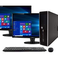 Amazon Renewed HP Compaq 6200 Pro PC Desktop Computer, Intel i5-2400 3.1GHz, 8GB RAM, 500GB HDD, Windows 10 Pro, Dual 17 LCDs, Wireless Keyboard & Mouse, New 16GB USB Flash Drive, USB WiFi & Blue