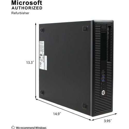  Amazon Renewed HP EliteDesk 600 G1 Small Form Desktop Computer Tower PC (Intel Quad Core i5-4570, 8GB Ram, 256GB SSD, WiFi, HDMI) Win 10 Pro with CD (Renewed) 1GB Video Card