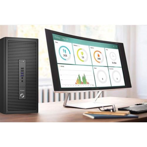  Amazon Renewed HP 600 G2 ProDesk Mini-Tower PC, Intel Quad-Core i5-6500 Upto 3.6GHz, 32GB RAM, 2TB SSD, 4GB AMD R7 350X HD Graphics 4K, AC Wi-Fi, Bluetooth, HDMI, DisplayPort, DVD - Windows 10 Pr