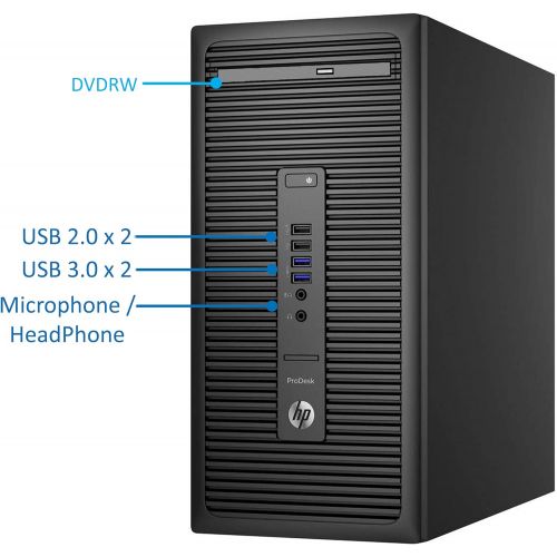  Amazon Renewed HP 600 G2 ProDesk Mini-Tower PC, Intel Quad-Core i5-6500 Upto 3.6GHz, 32GB RAM, 2TB SSD, 4GB AMD R7 350X HD Graphics 4K, AC Wi-Fi, Bluetooth, HDMI, DisplayPort, DVD - Windows 10 Pr