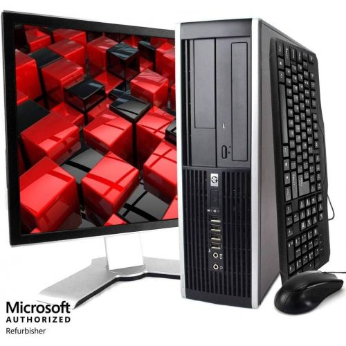  Amazon Renewed HP Elite Desktop Computer, Intel Core i5 3.2 GHz, 4 GB RAM, 250 GB HDD, Keyboard & Mouse, Wi-Fi, 17 LCD Monitor (Brands Vary), DVD-ROM, Windows 10, (Renewed)