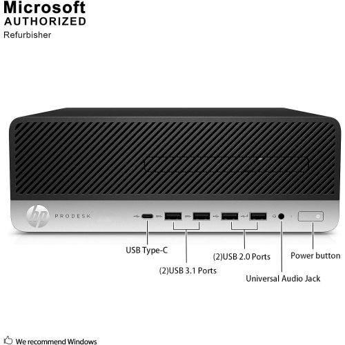  Amazon Renewed HP ProDesk 600 G3 Small Form Factor PC, Intel Core Quad i5 6500 up to 3.6 GHz, 12GB DDR4, 2TB, WiFi, BT 4.0, DVDRW, VGA, DP, Windows 10 64-Multi-Language Support English/Spanish/Fr