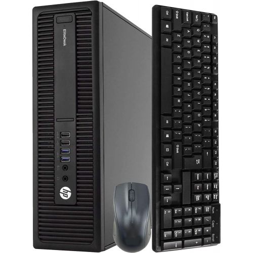  Amazon Renewed HP 800 G2 SFF Computer Desktop PC, Intel Core i5-6500 3.2GHz Processor, 8GB Ram, 128GB M.2 SSD, 1TB HDD, Wireless Keyboard & Mouse, WiFi Bluetooth, New 19 Monitor, Windows 10 Pro (