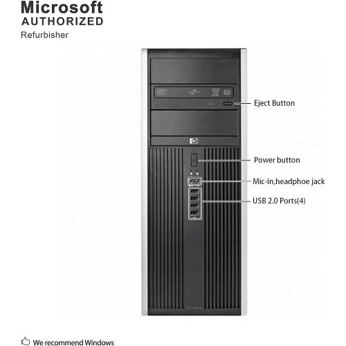  Amazon Renewed HP 8100 Elite Tower - Quad Core i5 3.2GHz, 8GB DDR3, 1TB HDD, Windows 10 Pro 64-Bit (Renewed)