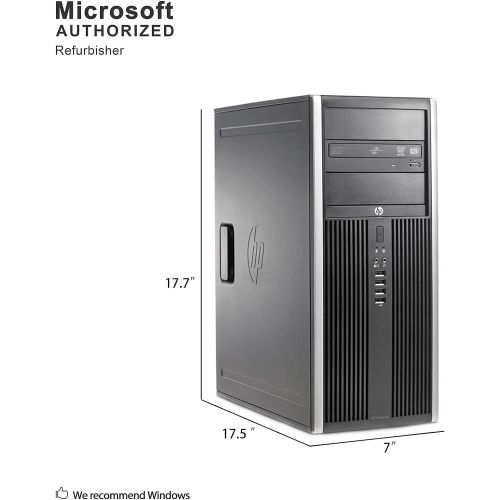  Amazon Renewed HP 8100 Elite Tower - Quad Core i5 3.2GHz, 8GB DDR3, 1TB HDD, Windows 10 Pro 64-Bit (Renewed)