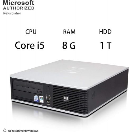  Amazon Renewed HP Small Form Factor Desktop PC Computer Package, Intel Quad Core i5 up to 3.4GHz, 8G DDR3, 1T, DVD, VGA, DP, 20 Inch LCD Monitor(Brands May Vary), Keyboard, Mouse, Windows 10 Pro
