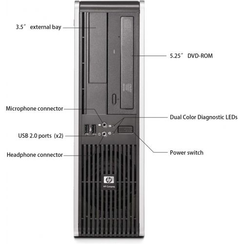  Amazon Renewed HP Small Form Factor Desktop PC Computer Package, Intel Quad Core i5 up to 3.4GHz, 8G DDR3, 1T, DVD, VGA, DP, 20 Inch LCD Monitor(Brands May Vary), Keyboard, Mouse, Windows 10 Pro