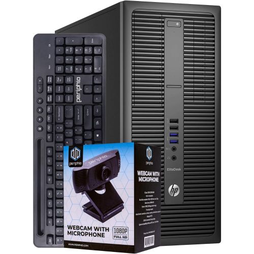  Amazon Renewed HP 800G2 Desktop Tower Computer, Intel Core i5 Quad Core, 8GB RAM, 240GB Solid State Drive, DVD, Wi-Fi, Windows 10 Pro, Wireless Keyboard, 1080p Webcam (Renewed)