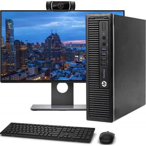  Amazon Renewed HP 800 G1 USFF Computer Desktop PC, Intel Core i5 3.2GHz Processor, 8GB Ram, 320GB Hard Drive, WiFi Bluetooth, 1080p Webcam, Wireless Keyboard & Mouse, 19 Inch Monitor, Windows 10