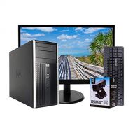 Amazon Renewed HP 6200 Desktop Tower Computer, Intel Core i7 Quad Core, 8GB RAM, 240GB Solid State Drive, DVD, Wi-Fi, Windows 10 Pro, Periphio Wireless Keyboard, Periphio 1080p Webcam, New 23.6 M