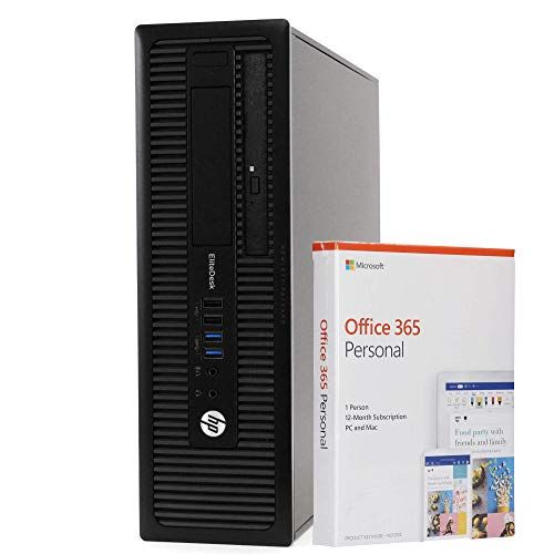  Amazon Renewed HP EliteDesk 800G1 Desktop Computer PC, 8GB RAM, 240GB SSD Hard Drive, Windows 10 Professional 64 Bit (Renewed)