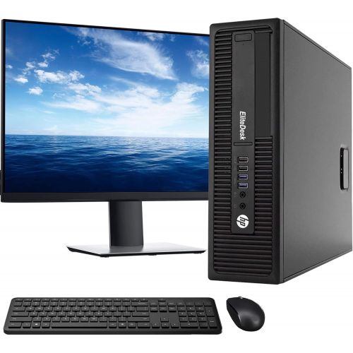  Amazon Renewed HP 800 G1 SFF Computer Desktop PC, Intel Core i7 3.4GHz Processor, 16GB Ram, 128GB M.2 SSD, 1TB HDD,Wireless Keyboard & Mouse, WiFi Bluetooth, New HP 23.8 FHD LCD Monitor, Win 10 P